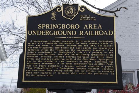 Springboro Underground Railroad Walking Tour - Warren County | Ohio's ...