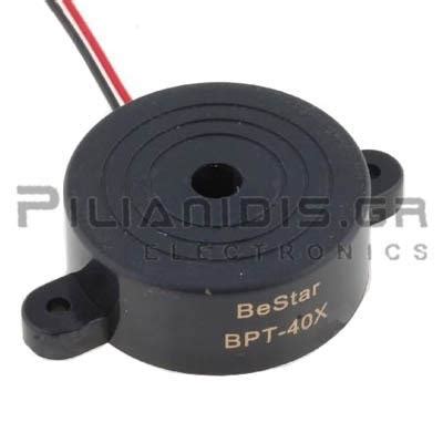 Bestar Technologies Inc BPT 40X Buzzer 3 24VDC 2 8kHz 100dB Ø41 5x16mm