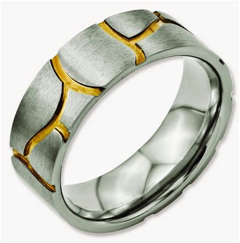 Unique Mens Wedding Rings Two Colour Gold Model