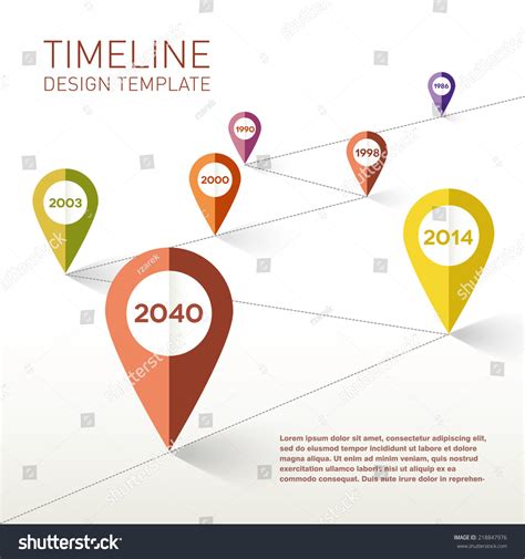 Timeline Design Template Vector Illustration Stock Vector (Royalty Free ...