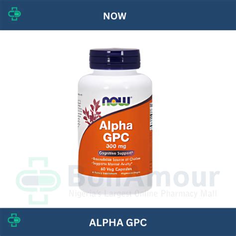 Buy NOW FOODS ALPHA GPC X 60 CAPSULES