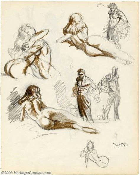 Frank Frazetta Method Sketches Frank Frazetta Life Drawing