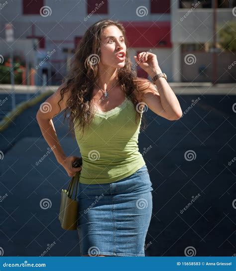 Beautiful Angry Woman Yells Her Frustrations Stock Image Image Of