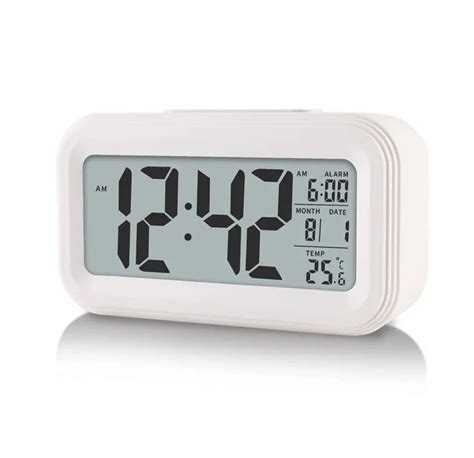 Led Digital Alarm Clock Backlight Snooze Data Time Calendar Desktop