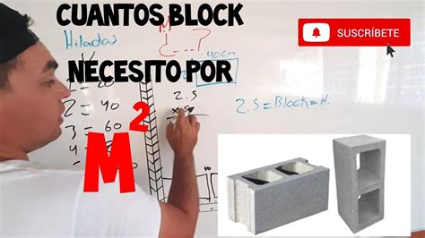 Cu Ntos Block Por Metro Cuadrado Youtube