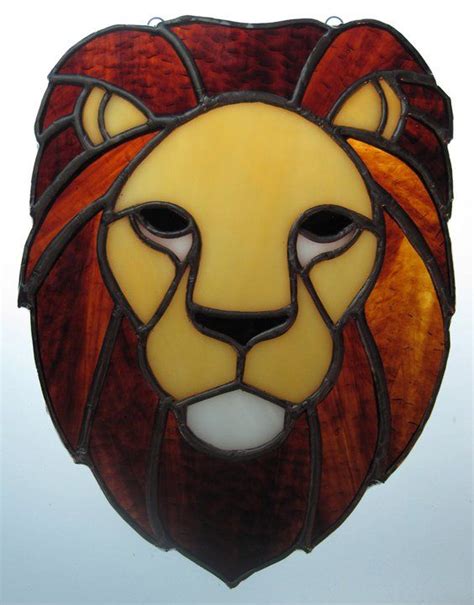 Stained Glass Lion Suncatcher By Caltera On DeviantArt Stained Glass