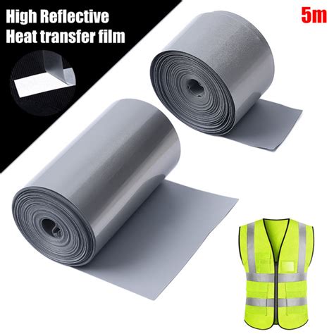 5M Reflektif Strip Stiker 2 5Cm Transfer Panas Pita Reflektif Mobil