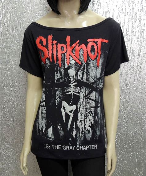 Camiseta Feminina De Banda Slipknot The Gray Chapter R