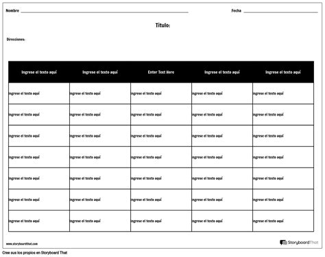 Tabla Columnas Filas Storyboard Von Es Examples The Best Porn Website