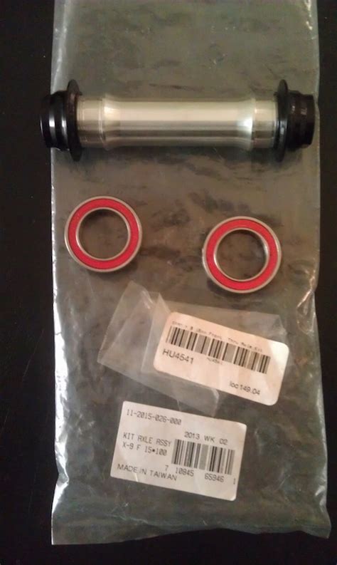 Sram X9 Front 15mm Axle And Bearings For Sale