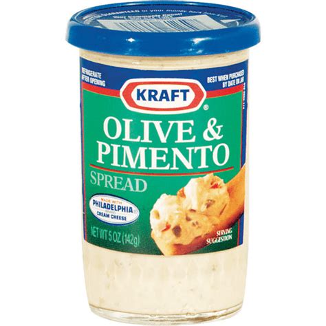 Kraft Cheese Spreads Olive & Pimento Cheese Spread 5 Oz Jar | Cheese ...