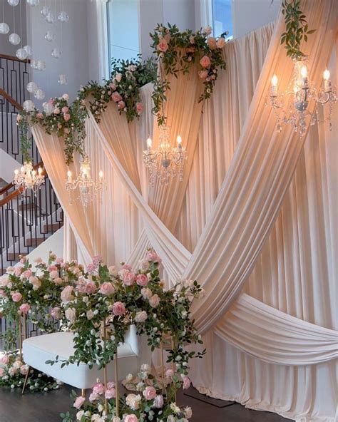 Draping Wedding Backdrop Decorations Diy Wedding Backdrop Wedding