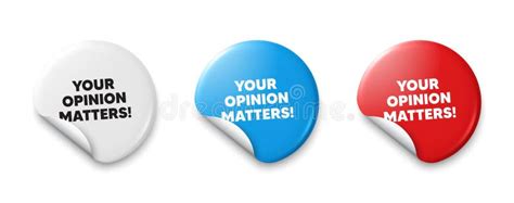Your Opinion Matters Symbol. Survey or Feedback Sign. Price Tag ... 
