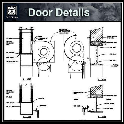 cad details door details cad design  cad blocksdrawings