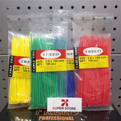 Jual KABEL TIES WARNA 15 CM 2 5 X 150 MM FREED Shopee Indonesia