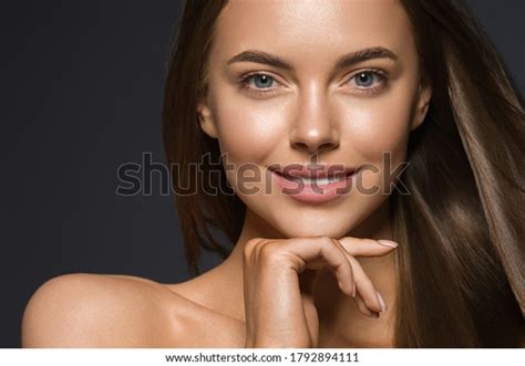 Smooth Beauty Woman Long Hair Brunette Stock Photo Shutterstock