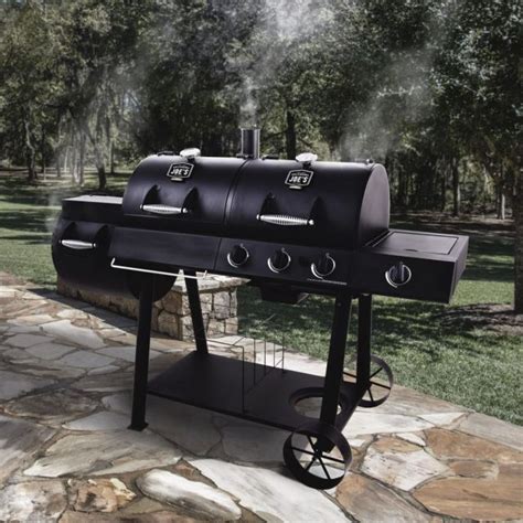Комбінований гриль-коптильня Oklahoma Joe’s Longhorn Combo Charcoal/Gas ...