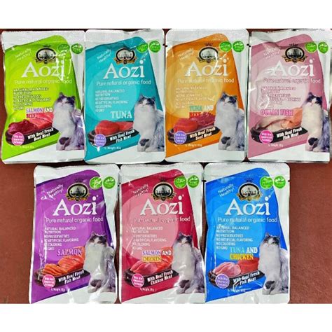 Aozi Organic Wet Cat Food Pouch 85g | Shopee Philippines