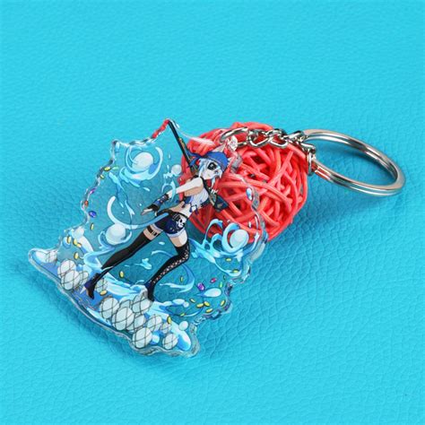 Hologram Printed Acrylic Key Chain Custom Anime Acrylic Keychain