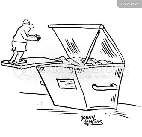 Dumpster Diving Cartoon