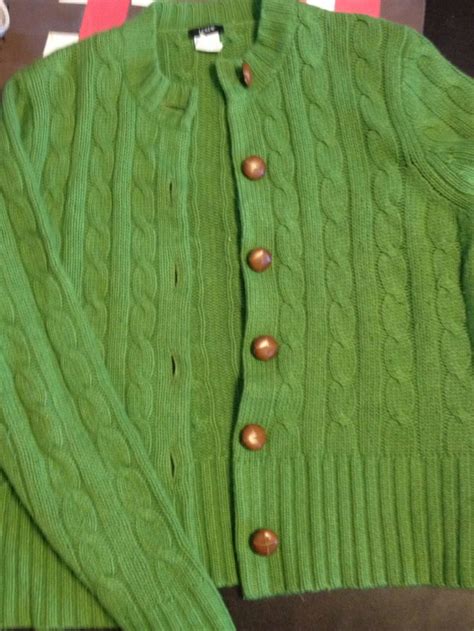 J Crew Green Cardigan Sweater 2 50 After 50 Off At Goodwill Fuzzy