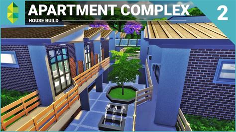 The Sims 4 House Building Apartment Complex Part 2 YouTube