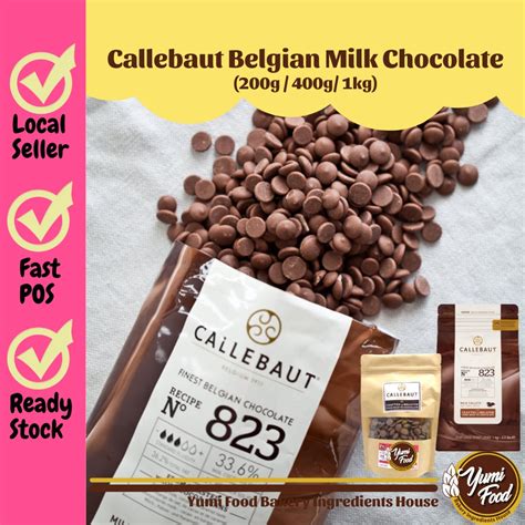 200g400g1kg Callebaut Finest Belgian Couverture Chocolate 823 Milk