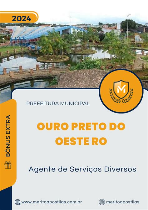 Apostila Agente de Serviços Diversos Prefeitura de Ouro Preto do Oeste