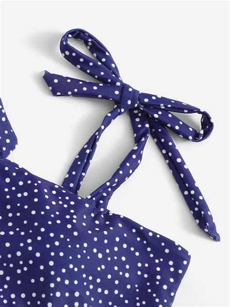 Polka Dot High Waist Bikini Swimsuit Shein Usa