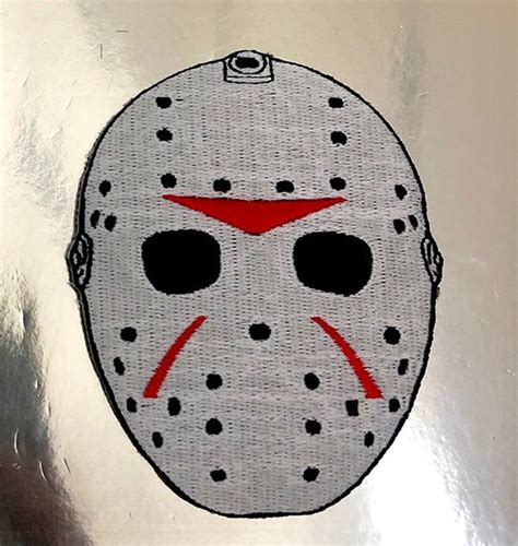 Friday The 13th Jason Voorhees Embroidered Iron On Patch Etsy