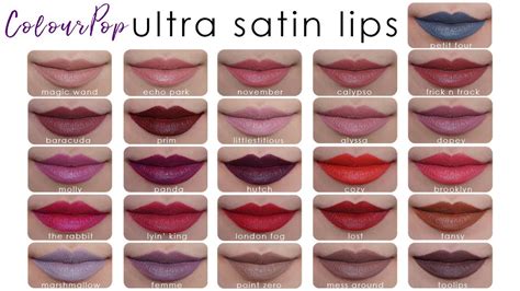 Colourpop Satin Liquid Lipstick Swatches Lipstutorial Org