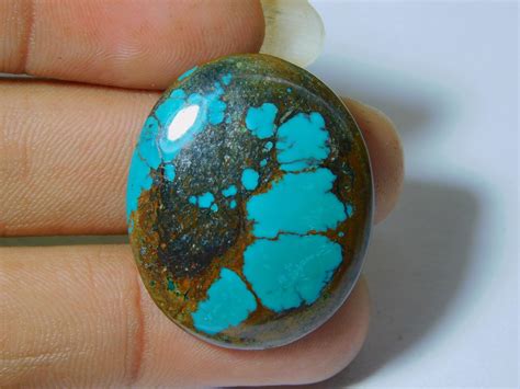 Blue Turquoise Cabochon Pierre Pr Cieuse Turquoise De Qualit Etsy