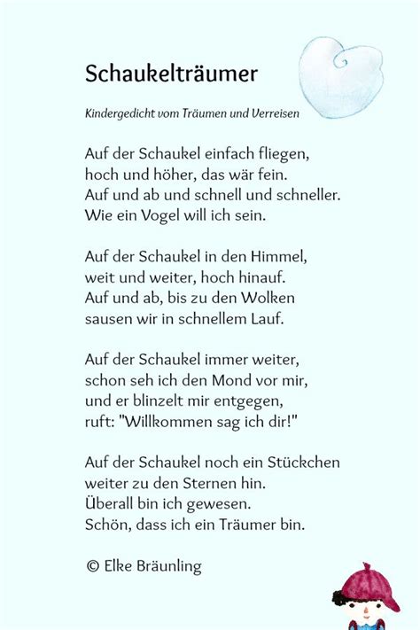 Schaukelträumer Elkes Kindergeschichten Geschichten für kinder