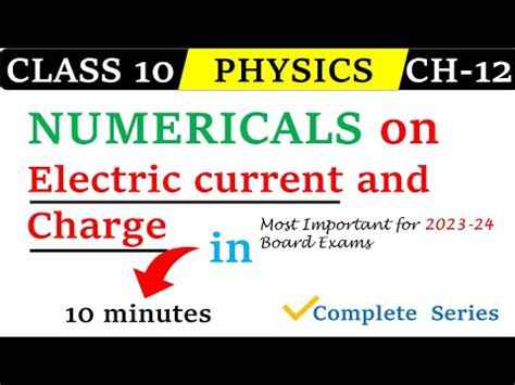 Numericals On Electricity For Class With Solutions Pdf Remedial