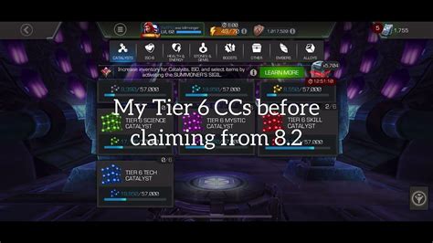 82 Exploration Rewards Nexus Tier 6 Class Catalyst Marvel Contest Of Champions Mcoc
