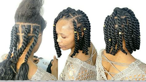 Easy And Gorgeous 2 Strand Twists Hairstyle For Natural Hair On Budget Using Brazil Wool Youtube