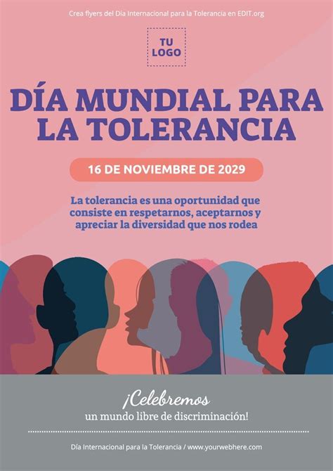 Diseña carteles del Día Internacional para la Tolerancia