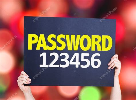 Password 123456 card Stock Photo by ©gustavofrazao 73406563 