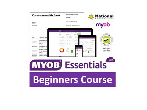 Myob Essentials Beginners Certificate Training Course Data Entry