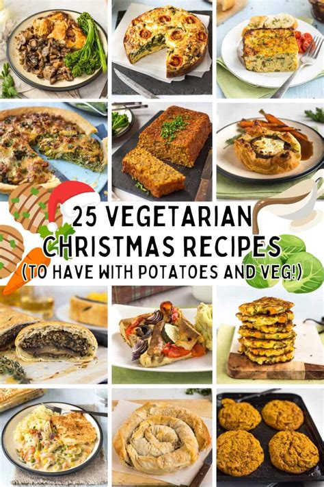 25 Vegetarian Christmas Dinner Recipes - Easy Cheesy Vegetarian