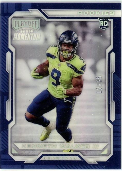 Kenneth Walker III Black 42 Prices 2022 Panini Chronicles