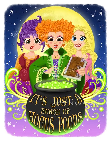 Hocus Pocus The Sanderson Sisters Art Print | Etsy