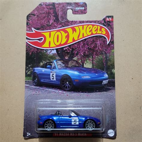 Jual Hot Wheels Kemasan Kerut Tekuk Mazda Mx Miata Blue Shopee Indonesia