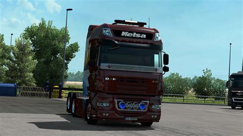 Daf Xf 105 And 106 Kelsa Lightbars V22 144 Ets 2 Mods Ets2 Map Euro