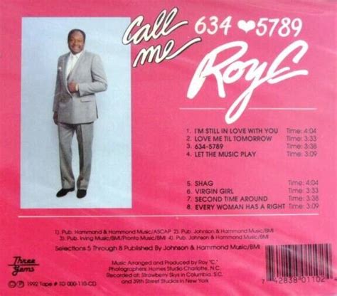 Roy C Call Me New Factory Sealed Cd Ebay