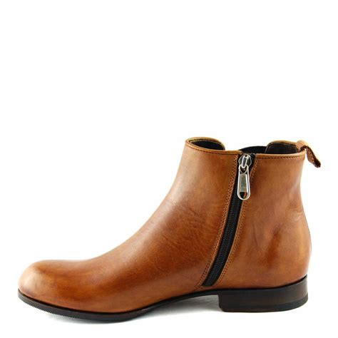 Womens Tan Leather Chelsea Boots Brandalley