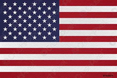 American flag of the united states USA leather texture background ...