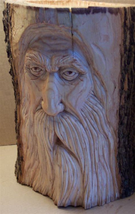 Greg Hands Woodspirit Carvings Face Carving Wood Spirit Simple