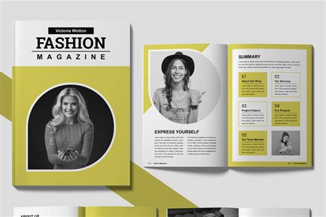 Clean Fashion Magazine Design Layout | Newsletter | MightyDesign ...