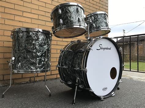 1974 75 Slingerland New Rock Outfit No 50N Black Diamond Reverb